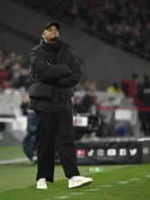 Coach Vincent Kompany FC Bayern Munich FCB on the sidelines Gesture Gesture MHPArena, MHP Arena