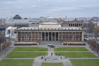 Altes Museum, Lustgarten, view from the roof terrace of the Humboldt Forum, Museum Island, Mitte,