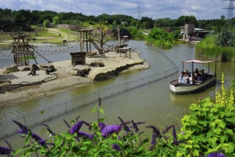 Boat safari, ZOOM Erlebniswelt, Gelsenkirchen, North Rhine-Westphalia, Germany, Europe