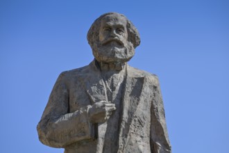 Karl Marx Monument, Simeonstiftplatz, Trier, Rhineland-Palatinate, Germany, Europe