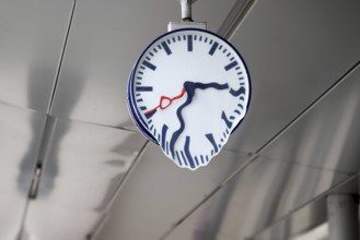 German train station clock, time is running