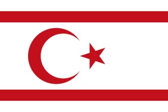 Flag of Turkish Republic of Northern Cyprus, Vector illustration