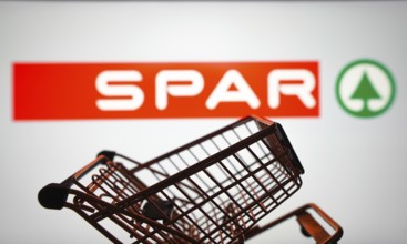March 31, 2024, Brazil. In this photo illustration, the SPAR logo seen displayed on a smartphone
