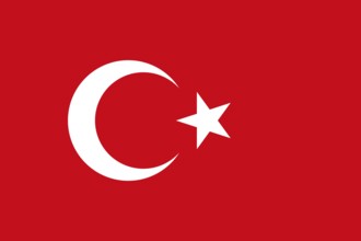 Flag of Turkey, Vector illustration