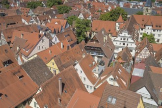 Roofs, old buildings, old town, Tübingen, Baden-Württemberg, Germany, Europe