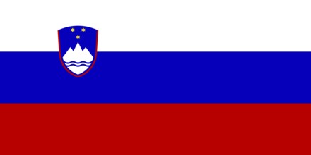 Flag of Slovenia, Vector illustration
