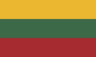 Flag of Lithuania, Vector illustration