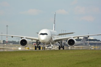 Airbus A 350 at Berlin BER Airport for IFA