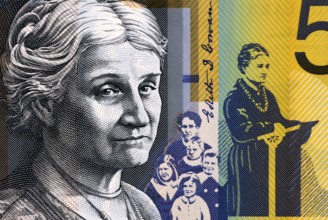 Edith Cowan (1861-1932) on 50 Dollars 2009 from Australia. Australian politician, social campaigner