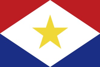 Flag of Saba, Vector illustration