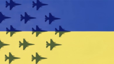 Symbolic image on the subject of fighter jet deliveries to Ukraine