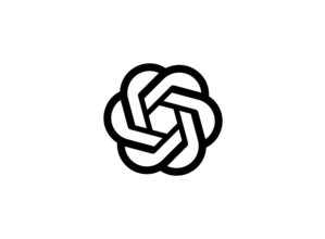 Rotated to left, ChatGPT Logo, Software, Logo