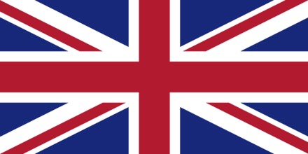 Flag of United Kingdom, Vector illustration