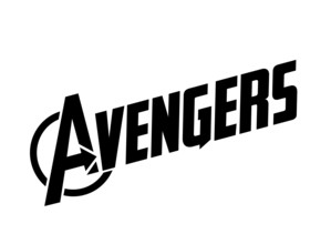 Nach links gedreht, avengers logo, Logo