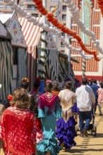 April Fair in the city of Seville, a tradition that takes place every year in the Andalusian