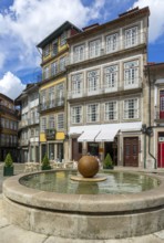 Historic buildings Largo da Misericórdia, city centre of Guimaraes, northern Portugal