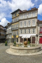 Historic buildings Largo da Misericórdia, city centre of Guimaraes, northern Portugal