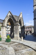Padrão do Salado monument, Largo da Oliveira square, city of Guimaraes, northern Portugal