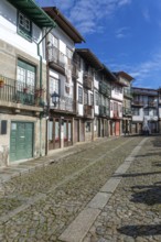 Historic buildings in Praça de São Tiago, city of Guimaraes, northern Portugal