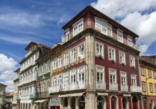 Historic buildings Largo do Toural and Rua de Santa Antonio, city centre Guimaraes, northern