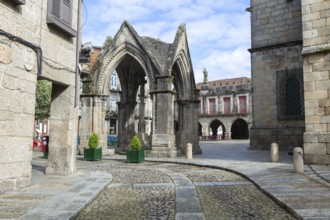 Padrão do Salado monument, Largo da Oliveira square, city of Guimaraes, northern Portugal