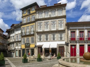 Historic buildings Largo da Misericórdia, city centre of Guimaraes, northern Portugal