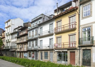 Historic buildings, Alameda de São Dâmaso, city centre of Guimaraes, northern Portugal