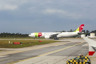 TAP Air Portugal Airbus A330-941 plane, Aeroporto Francisco Sa Carneiro, Porto airport, Portugal,