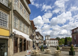 Historic buildings Largo da Misericórdia, city centre of Guimaraes, northern Portugal