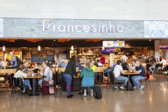 Francesinha cafe restaurant departure lounge area, Aeroporto Francisco Sa Carneiro, Porto airport,