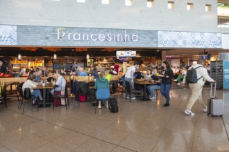Francesinha cafe restaurant departure lounge area, Aeroporto Francisco Sa Carneiro, Porto airport,