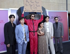 Park Sung Hoon, Lee Byung-hun, Kang Ae-shim, Lee Jung-jae and Choi Seung-hyun at Netflix's 'Squid