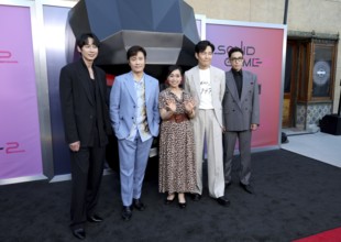 Park Sung Hoon, Lee Byung-hun, Kang Ae-shim, Lee Jung-jae and Choi Seung-hyun at Netflix's 'Squid