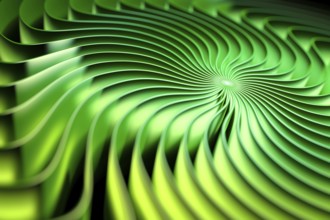 A nice abstract green swirl background 3d illustration