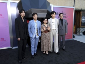 Park Sung Hoon, Lee Byung-hun, Kang Ae-shim, Lee Jung-jae and Choi Seung-hyun at Netflix's 'Squid