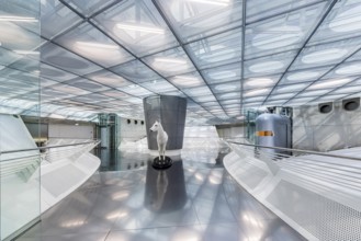 The Mercedes-Benz Museum in Stuttgart presents a journey through the automotive history of the