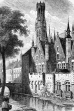 The Palace of the Franks, Bruges, the capital and largest city of the province of West Flanders in