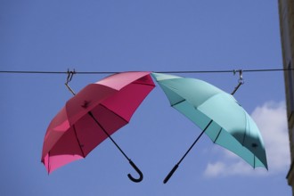 Coloured umbrellas, Germany, Europe