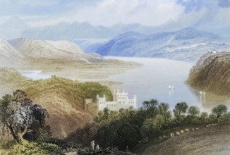 The valley of the Blackwater, between Lismore and Youghall, Ireland, from the Landscape and