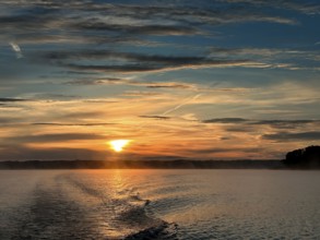 Evening atmosphere, Lake Starnberg, Bavaria, Germany, Europe