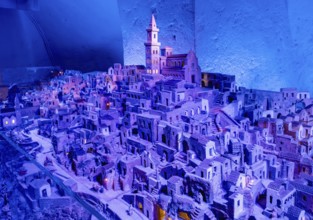 Sassi in miniature model, Matera, Basilicata, Italy, Europe
