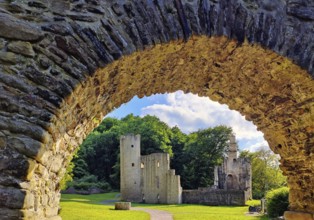 Hardenstein castle ruins, Witten, Ruhr area, North Rhine-Westphalia, Germany, Europe