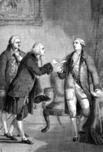 The presentation of John Adams, the appointed first American ambassador to Great Britain, to King