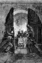An attack on Chateau D'hougoumon, a large farmhouse at the foot of a steep slope near the Nivelles