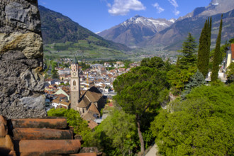 Merano, from the Tappeinerweg, Burggrafenamt, South Tyrol, Italy, Europe