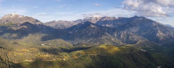 Morning atmosphere, mountain landscape, Parc naturel régional de Corse, Corsica, France, Europe