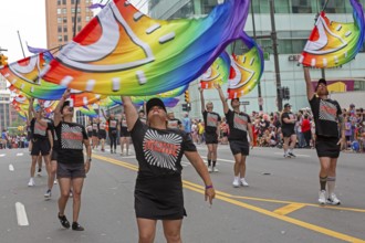 Detroit, Michigan USA - 8 June 2025 - Gay, lesbian, bisexual, and transgender activists and their