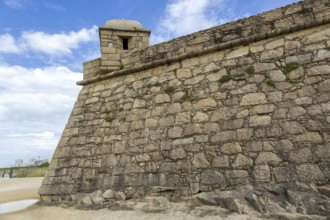 Coastal fort of Forte de São João Baptista de Vila do Conde, northern Portugal, Europe c 1570s