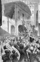Frederick, Prince of Wales and eldest son of George II, drinking in Temple Bar, London, to the