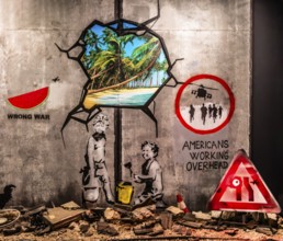 Banksy - The Separation Barrier and Bethlehem Murals, barrier between Israel and the occupied West